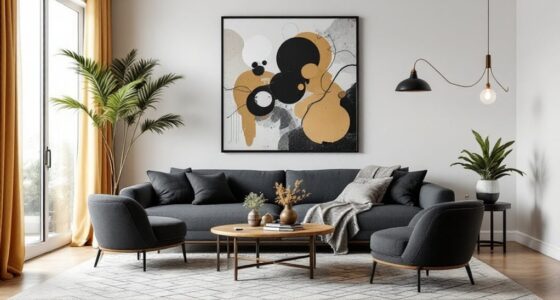 bold black accents interior design