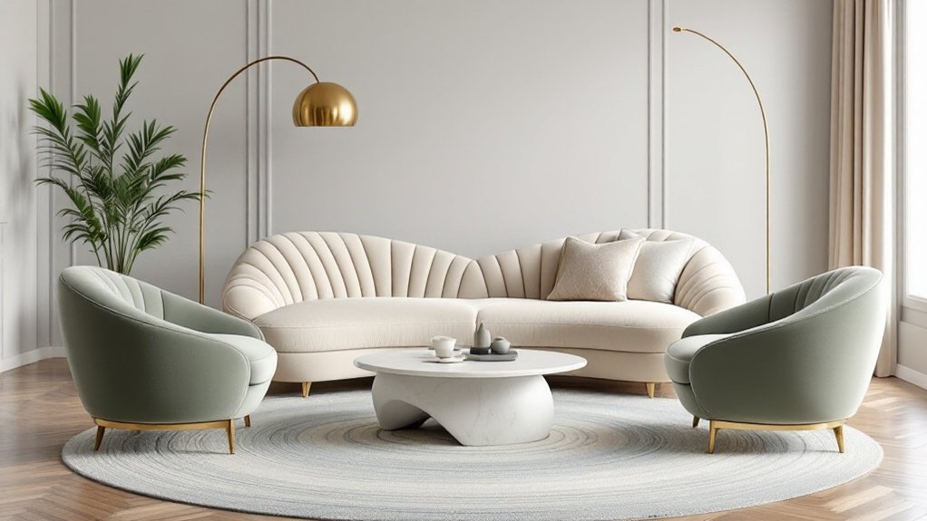 sculptural curves for tranquility