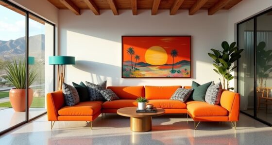 midcentury modern bold decor